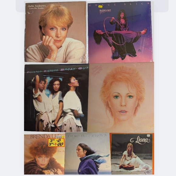 Vintage Female Vinyl Record Lot- Pointer Sisters, Julie Andrews, Frida (ABBA) - Picture 1 of 13